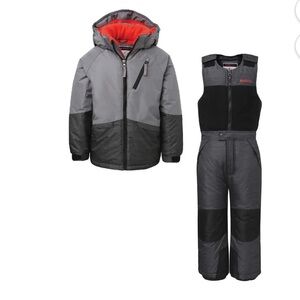 Snozu Red and Gray Toddler Boys Snow Suit